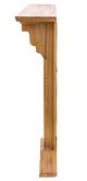 A & B Home Charleston Light Brown Mantel Shelf -2