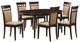 Coaster® Gabriel 7-Piece Beige/Cappuccino Oval Dining Table Set-0