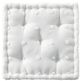 Olliix by Urban Habitat Brooklyn Ivory 20"x"20x"5" Cotton Jacquard Square Floor Pillow Cushion-0
