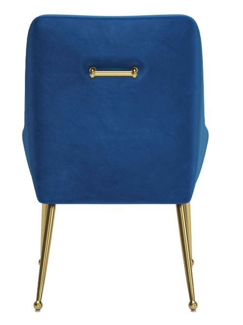 Zuo® Modern Maxine Gold/Navy Blue Dining Side Chair-3