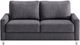 Luonto® Furniture Nico Chrome/Rene Full XL Sleeper Loveseat-2