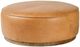 Four Hands Sinclair Palermo Butterscotch Leather Large Round Ottoman-0