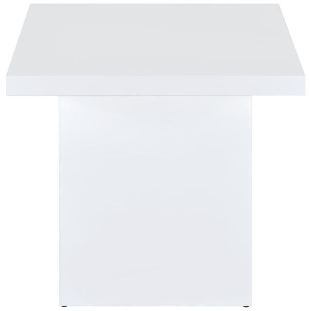 Coaster® Devar 2-Piece White High Gloss Occasional Table Set-4