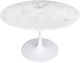 Zuo® Modern Phoenix Marbel Top Dining Table with White Base-0