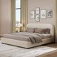 ACME Furniture Arden Beige Queen Upholstered Panel Bed-1