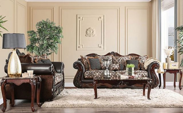 Furniture of America® Jamael Brown Sofa-1