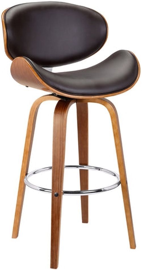 Armen Living Solvang Brown/Walnut Counter Stool-0