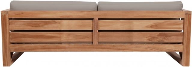Meridian Furniture Anguill Gray Fabric Fabric/Teak Outdoor Sofa-2