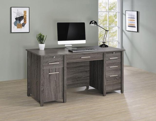 Coaster® Dylan Weathered Grey Lift Top Office Desk-7