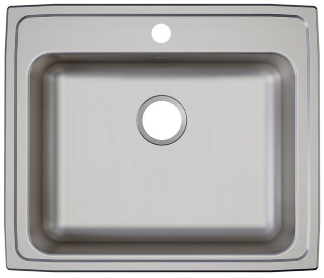 Elkay Lustertone® Classic Lustrous Satin 25" x 21" x 6" MR2-Hole Single Bowl Drop-in ADA Sink-1