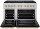 ZLINE Autograph Edition Paramount 48" Satin Stainless Steel Pro Style Gas Range with Black Matte Door and Polished Gold Accents-2