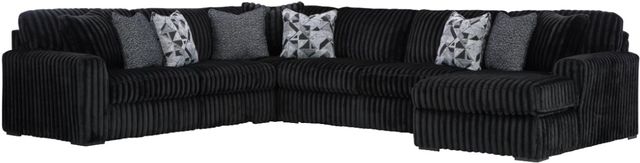 Signature Design by Ashley® Midnight-Madness 4-Piece Onyx Right-Arm Facing Sectional-0