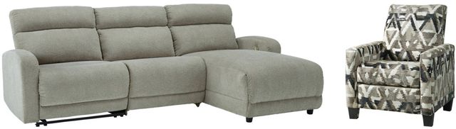 Signature Design by Ashley® Colleyville 2-Piece Stone Reclining Sofa Living Room Set-0