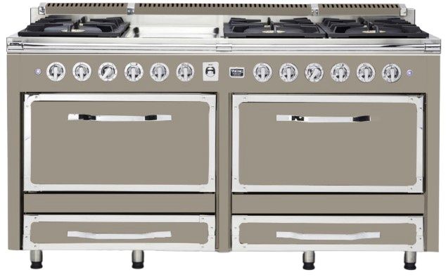 Viking® Tuscany 66” Nantucket Pro Style Dual Fuel Range with Griddle-0