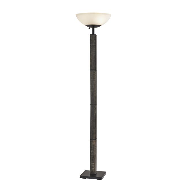 Adesso® Kona Black 300 Watt Torchiere-0