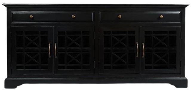 Jofran Inc. Craftsman Antique Black 70" Media Console-2