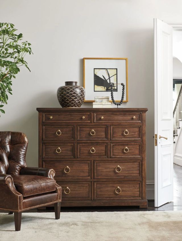 Lexington Home Silverado Crosby Walnut Gentleman's Chest-1