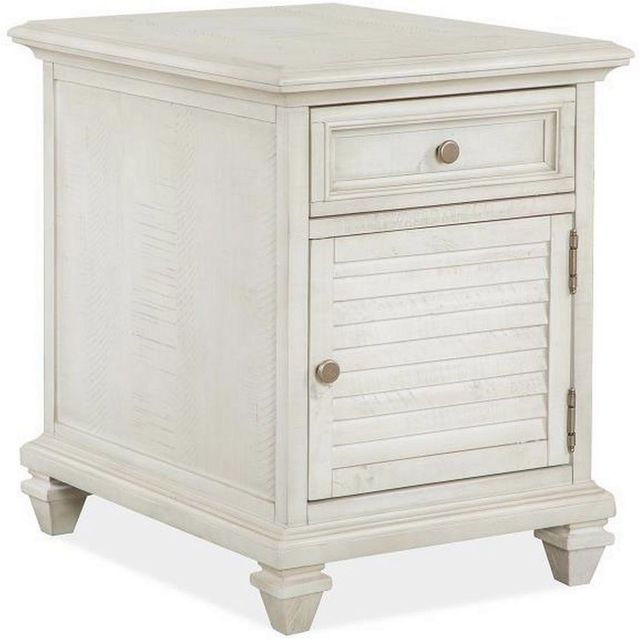 Magnussen Home® Newport Alabaster Chairside End Table-0