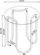 Coaster® Beller Round Tempered Glass Top End Table with Chrome Base-2