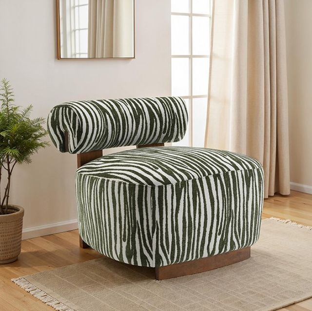 Furniture of America® Niobe Green Accent Chair-1