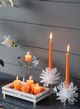 A & B Home Orange Unscented Soy Wax Taper-5