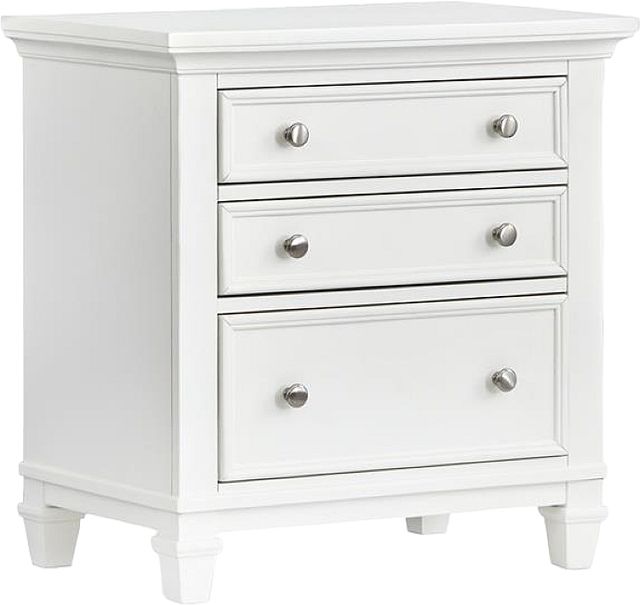 Magnussen Home® Charleston White Dove Drawer Nightstand-0