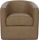 Emerald Home Oliver Mocha Swivel Accent Chair-3