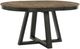 Intercon Harper Pecan Top Round Dining Table with Brushed Brown Base-0