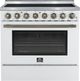 FORNO® Paolo Alta Qualita 36" White Pro Style Electric Range-0
