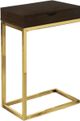 Monarch Specialties Inc. Espresso Drawer Accent Tables with Gold Metal Base-0