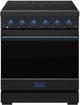 Thor Kitchen 30" Black Pro Style Electric Range with Precision Knob Control & Blue Hardware-0