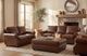USA Premium Leather Furniture Chocolate Sofa-2