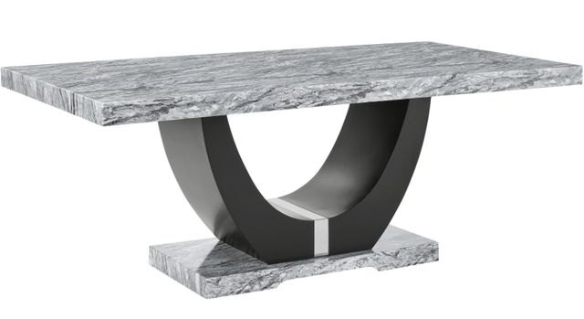 New Classic® Home Furnishings Lyra 7-Piece Black/Gray Dining Set-2