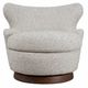 Alder & Tweed Furniture Luna Caramel Popcorn/Modern Mocha Occasional Swivel Accent Chair-1