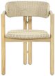 New Classic® Home Furnishings Sedona Brown/Natural Fabric/Wicker Outdoor Patio Dining Arm Chair-2