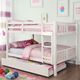 Furniture of America® Cameron White Full/Full Bunk Bed-2