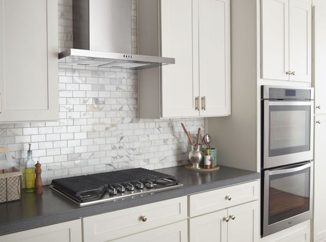 Maytag® 36" Stainless Steel Wall Mount Flat Range Hood-2