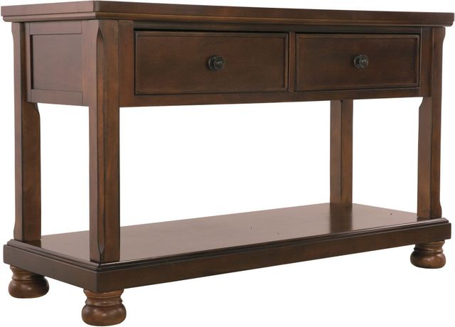 Signature Design by Ashley® Porter Rustic Brown Console Sofa Table-0