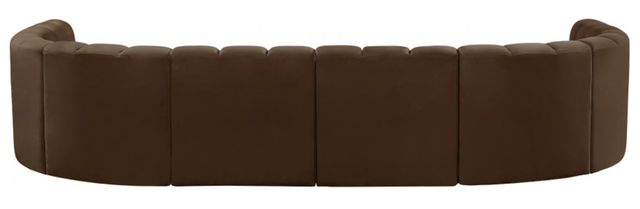 Meridian Furniture Arc 8-Piece Brown Velvet Sectional-3