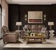 Hooker® Furniture Ready-Made Upholstery Julian Rowe Chocolate Power Recliner with Power Headrest-2