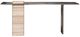Vanguard® Furniture Flynn Charcoal/Travertine Console-1