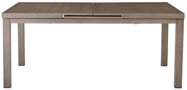 Signature Design by Ashley® Beach Front Beige Aluminum Outdoor Dining Table-1