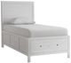 Jofran Inc. Maxton Ivory Youth Twin Panel Storage Bed-0