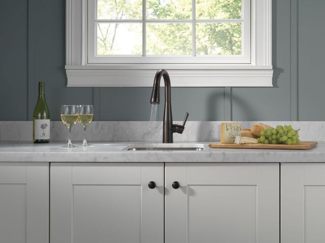 Delta Essa® Venetian Bronze Single Handle Pull-Down Bar/Prep-3