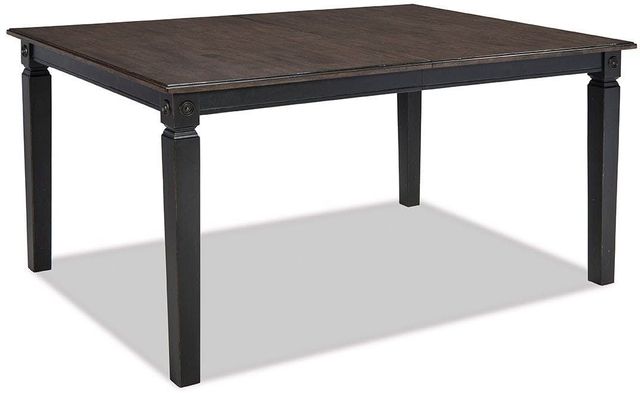 Intercon Glennwood Charcoal Dining Table with Rubbed Black Base-1
