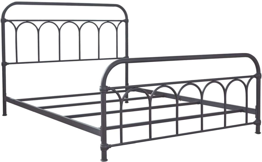Signature Design by Ashley® Nashburg Black Queen Metal Rod Bed