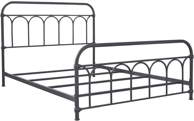 Signature Design by Ashley® Nashburg Black Queen Metal Rod Bed-0