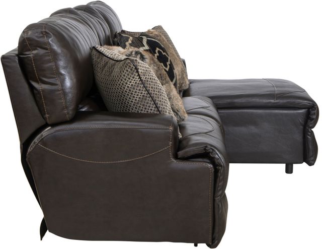 Catnapper® Como 3-Piece Chocolate Right Arm Facing Power Reclining Sectional-3