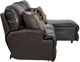Catnapper® Como 3-Piece Chocolate Right Arm Facing Power Reclining Sectional-2
