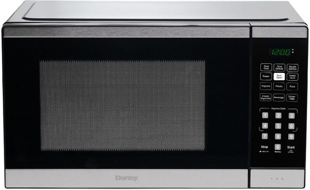 Danby® 0.9 Cu. Ft. Black and Stainless Steel Countertop Microwave-4